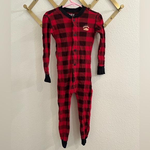 Lazy One Inc. Bear Cheeks Plaid Flapjacks Union Suit
One Piece Pajamas Size 3T - Picture 2 of 10